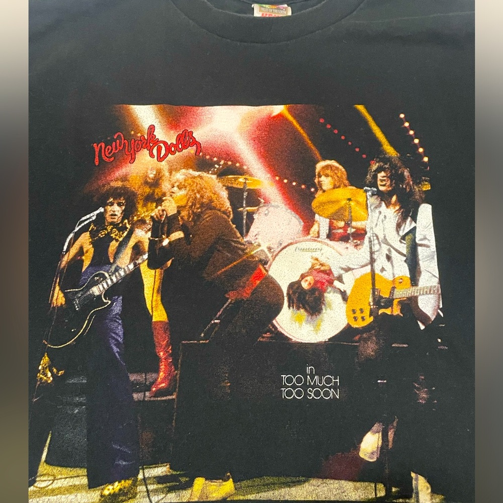Vintage New York Dolls band tee